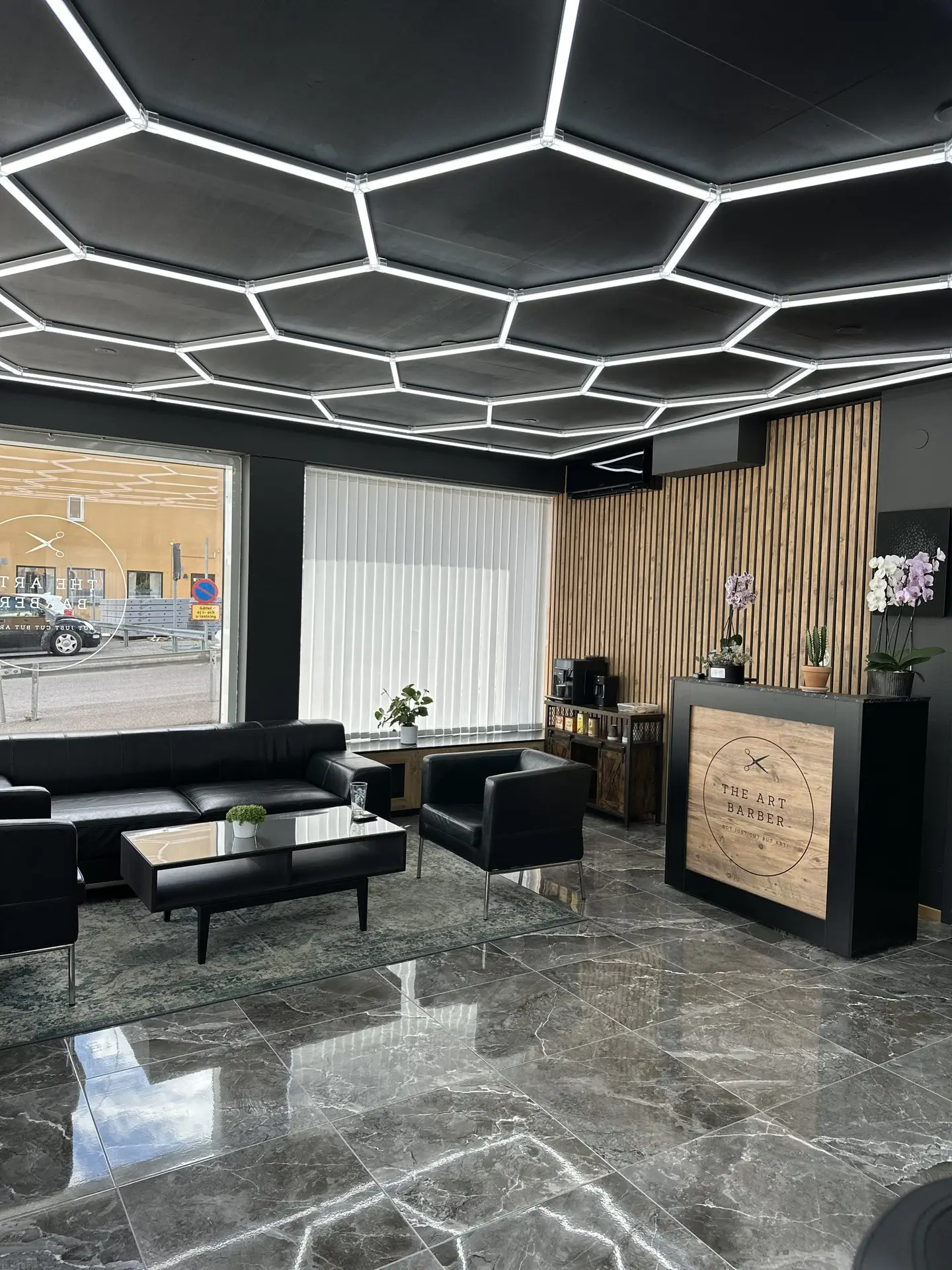 Välkomstlounge The Art Barber